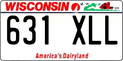 WI license plate 631XLL