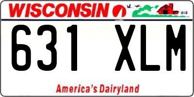 WI license plate 631XLM