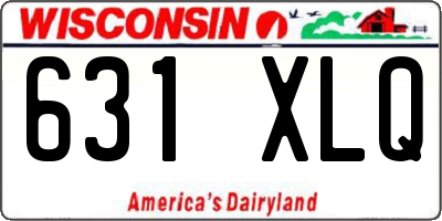 WI license plate 631XLQ