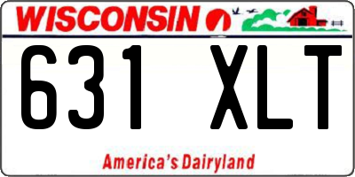 WI license plate 631XLT