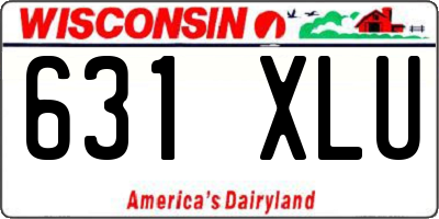 WI license plate 631XLU