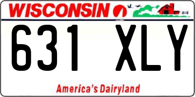 WI license plate 631XLY
