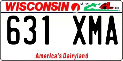 WI license plate 631XMA