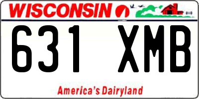 WI license plate 631XMB