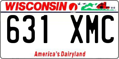 WI license plate 631XMC