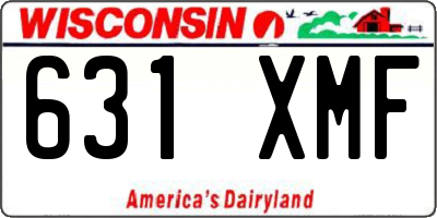 WI license plate 631XMF