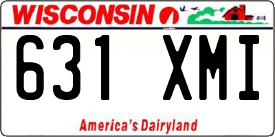 WI license plate 631XMI