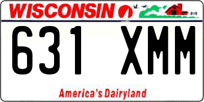 WI license plate 631XMM
