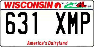 WI license plate 631XMP