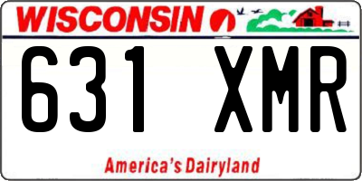 WI license plate 631XMR