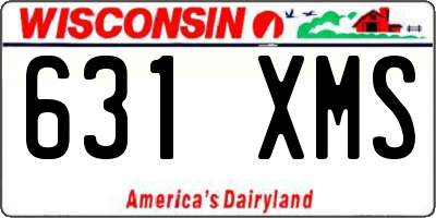 WI license plate 631XMS