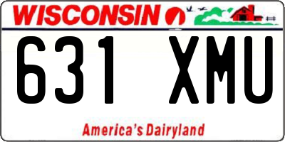 WI license plate 631XMU