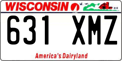 WI license plate 631XMZ