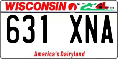 WI license plate 631XNA