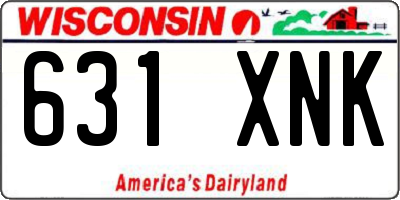 WI license plate 631XNK