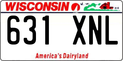 WI license plate 631XNL