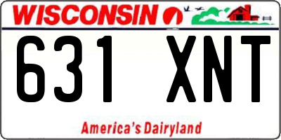 WI license plate 631XNT
