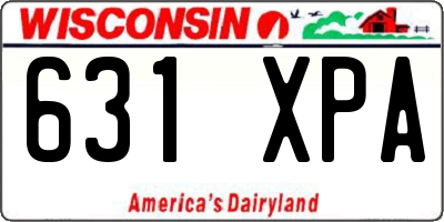 WI license plate 631XPA