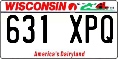 WI license plate 631XPQ