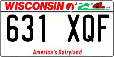 WI license plate 631XQF