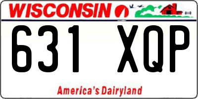 WI license plate 631XQP