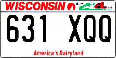 WI license plate 631XQQ
