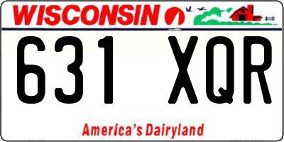 WI license plate 631XQR