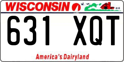WI license plate 631XQT