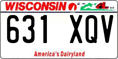 WI license plate 631XQV
