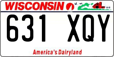 WI license plate 631XQY