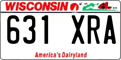 WI license plate 631XRA