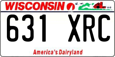 WI license plate 631XRC