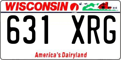 WI license plate 631XRG