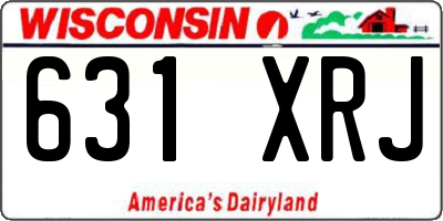WI license plate 631XRJ