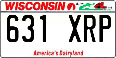 WI license plate 631XRP
