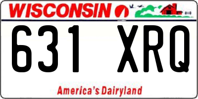 WI license plate 631XRQ