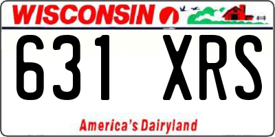 WI license plate 631XRS
