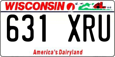 WI license plate 631XRU