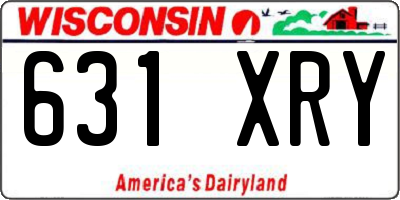 WI license plate 631XRY