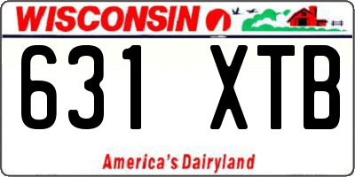 WI license plate 631XTB