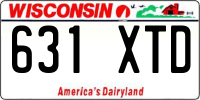 WI license plate 631XTD