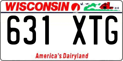 WI license plate 631XTG