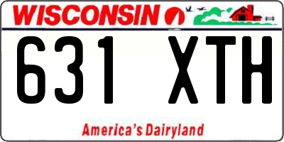 WI license plate 631XTH