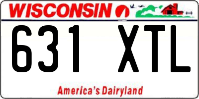 WI license plate 631XTL