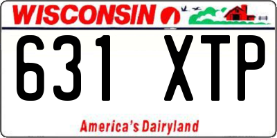 WI license plate 631XTP