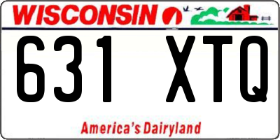 WI license plate 631XTQ