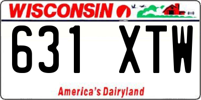 WI license plate 631XTW