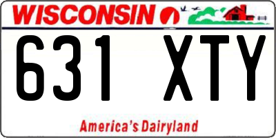 WI license plate 631XTY