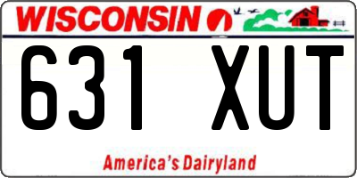 WI license plate 631XUT