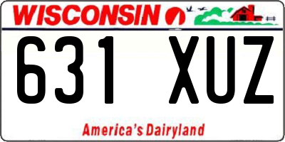 WI license plate 631XUZ